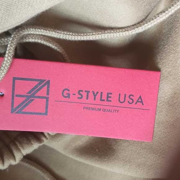 NWT Mens G-Style Wheat Color Solid Fleece Cargo Pants Size M - Picture 7 of 7